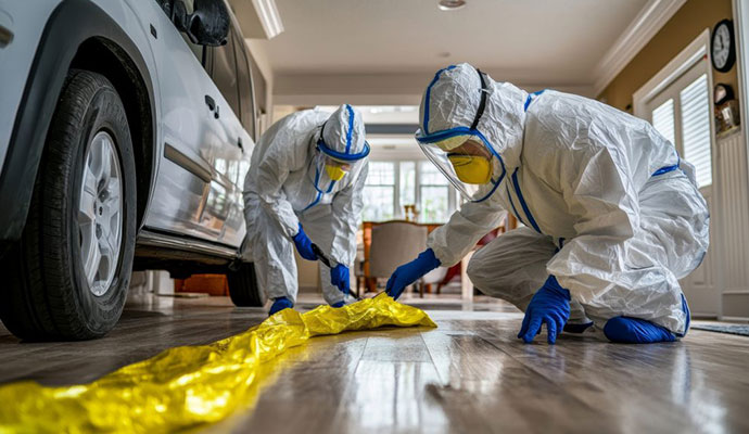 Accident cleanup service