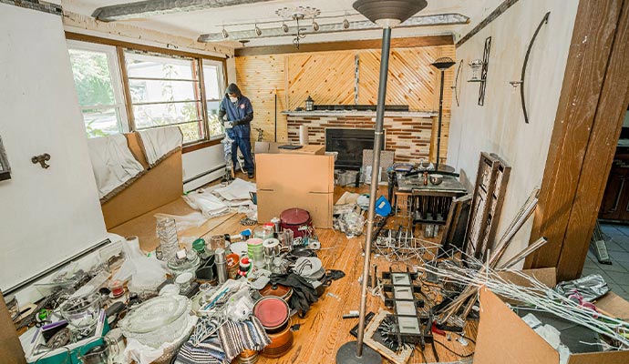 Professional hoarding cleanup service