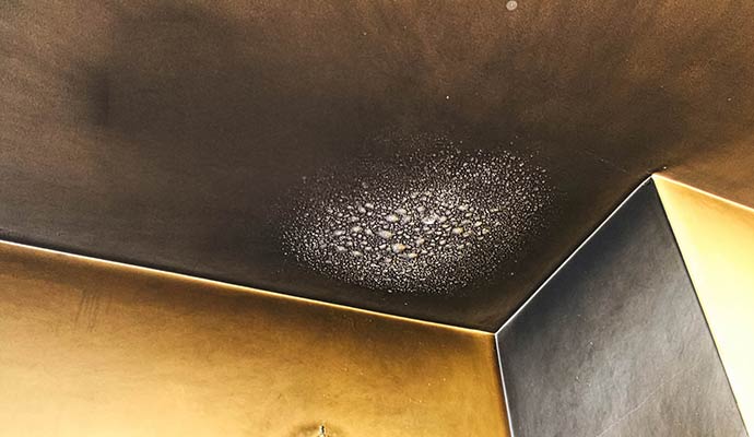 Ceiling smoke damage