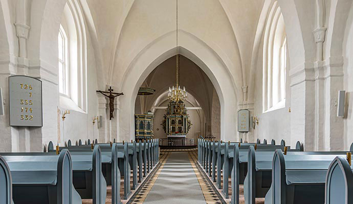 Clean church interior