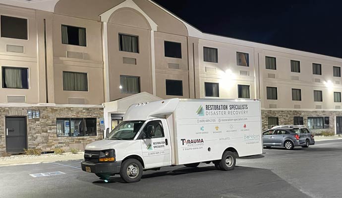 Commercial disaster recovery truck