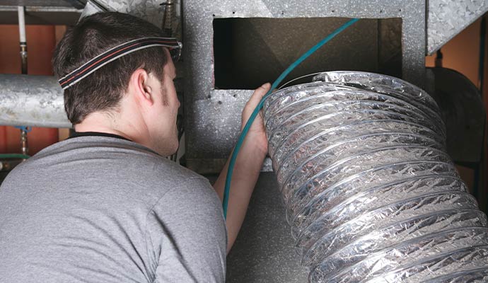 Professional air duct cleaning service