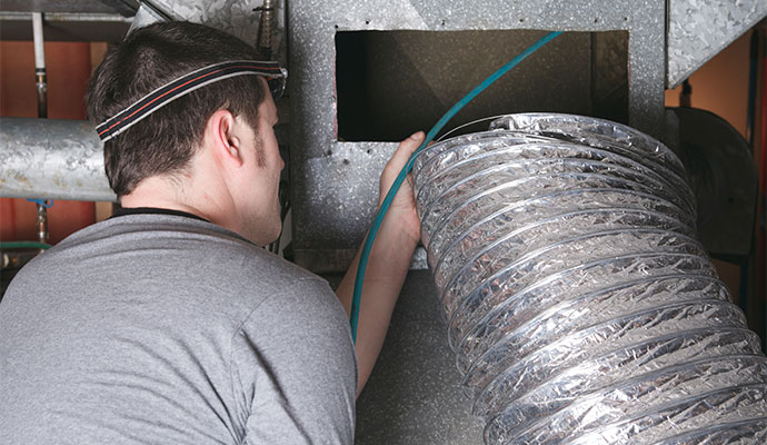 Professional air duct cleaning services.
