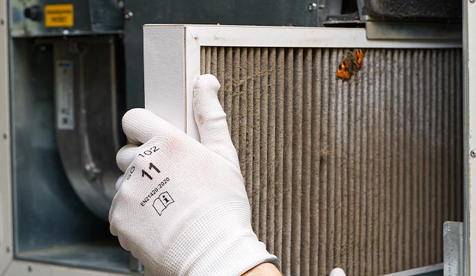 Moldy heating system