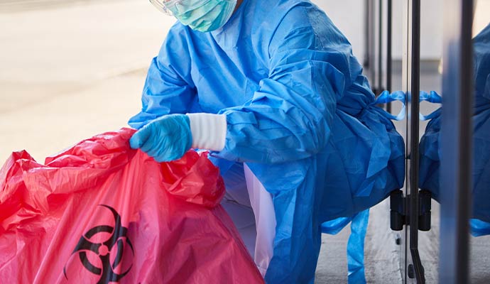 Biohazard cleanup and disposal services