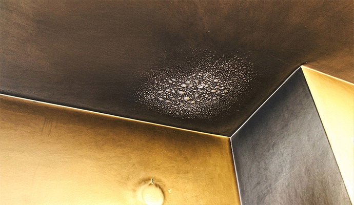 Soot on the ceiling