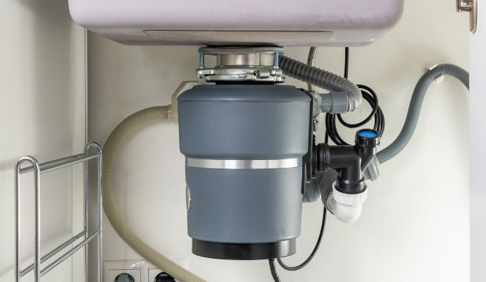 Clean garbage disposal under the sink