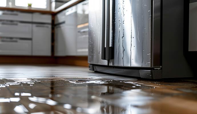 Fridge water leak