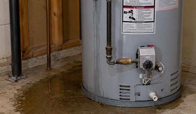 Leaking water heater
