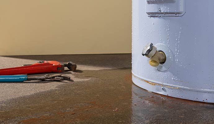 Leaking water heater