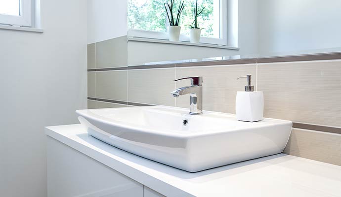 Modern bathroom sink