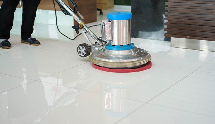 Professional tile floor polishing service