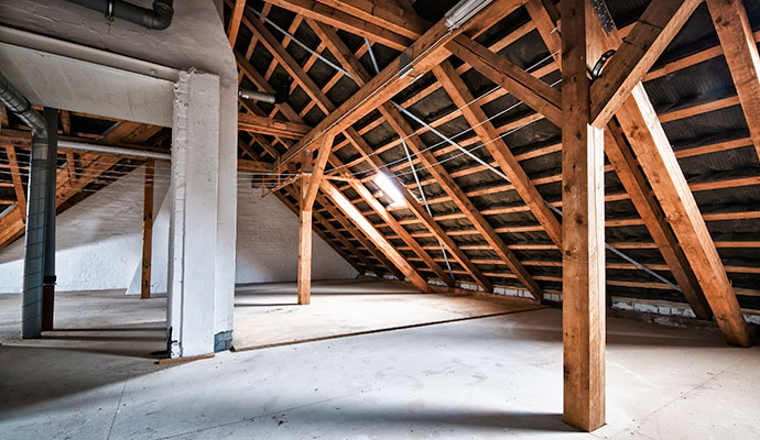 Reconstructed attic