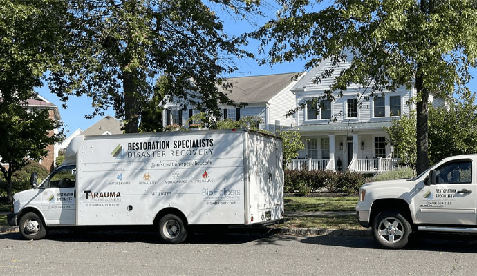 Service vehicle of Restoration Specialists