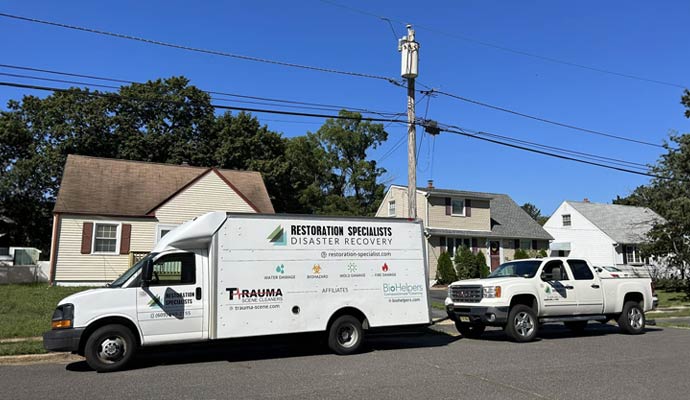 Restoration specialists truck