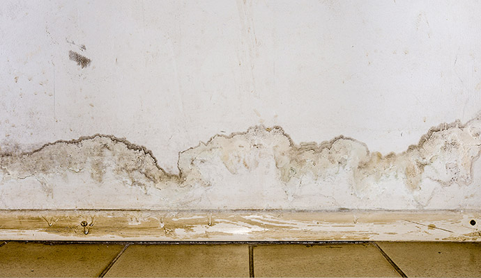 Structural damaged wall