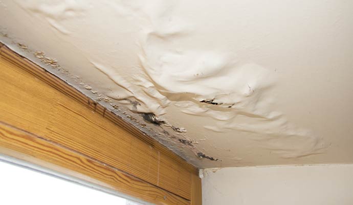 Water damage ceiling