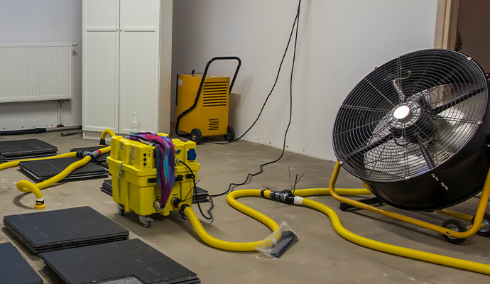 Water damage restoration equipment