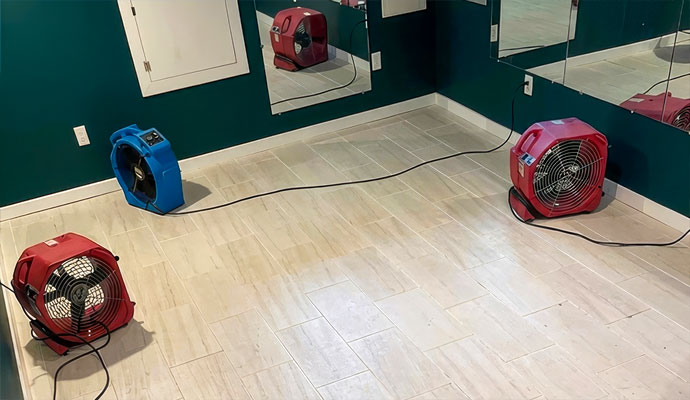 Water drying fans